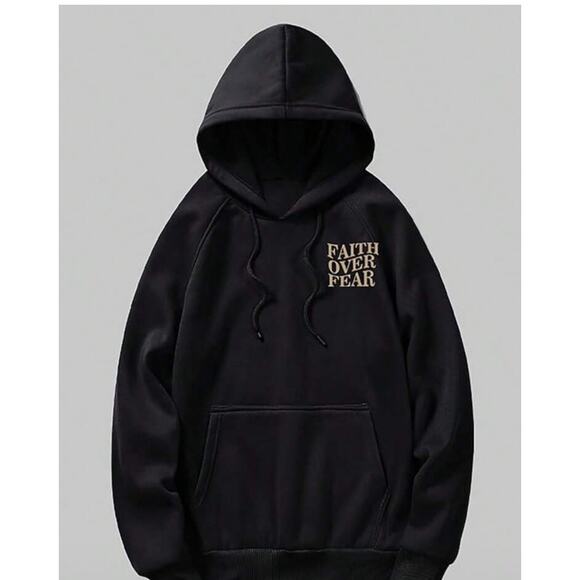 New Faith over fear XL hoodie - Picture 2 of 2